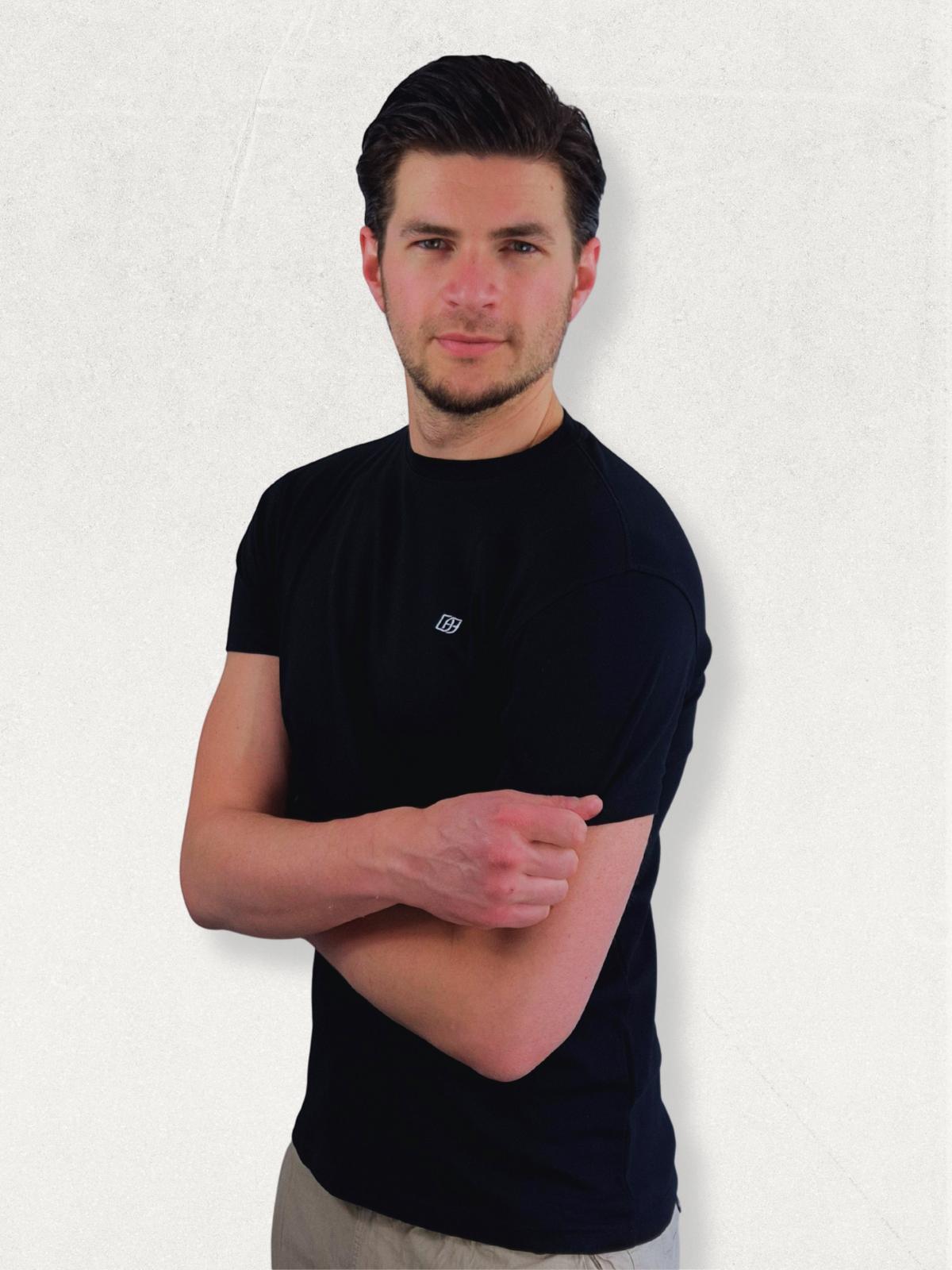 T-shirt Premium fit - Zwart